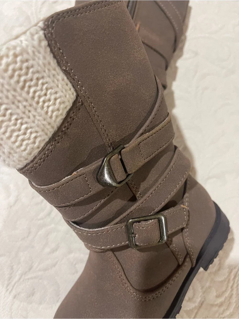 GIRL'S LIL LANEY RACHEL SHOES BOOTS SIZE 6 LIKE NEW - NUTMEG.